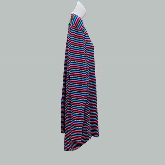 Lane Bryant Multicolored Striped V Neck Long Sleeve T-Shirt Top Size 22/24 - Picture 6 of 9